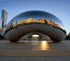 Illinois Chicago Cloud Gate at Sunrise